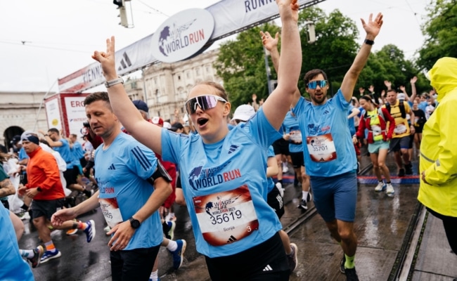 Teilnehmer am Wings for Life World Run in Wien