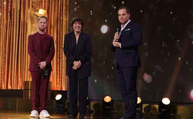 „Gams“-Trophäen im Rahmen der „KURIER BRANCHEN ROMY“ 2025.