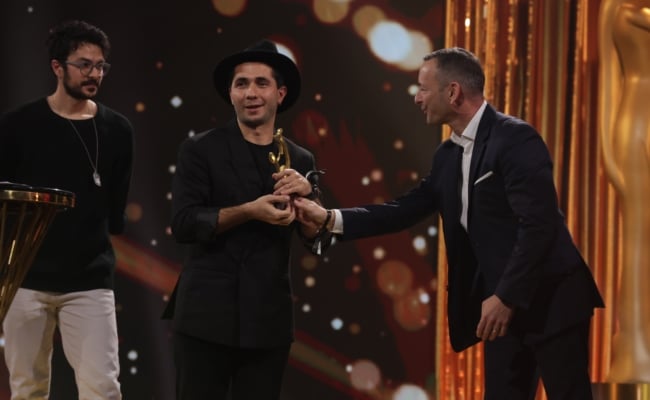 „Gams“-Trophäen im Rahmen der „KURIER BRANCHEN ROMY“ 2025.