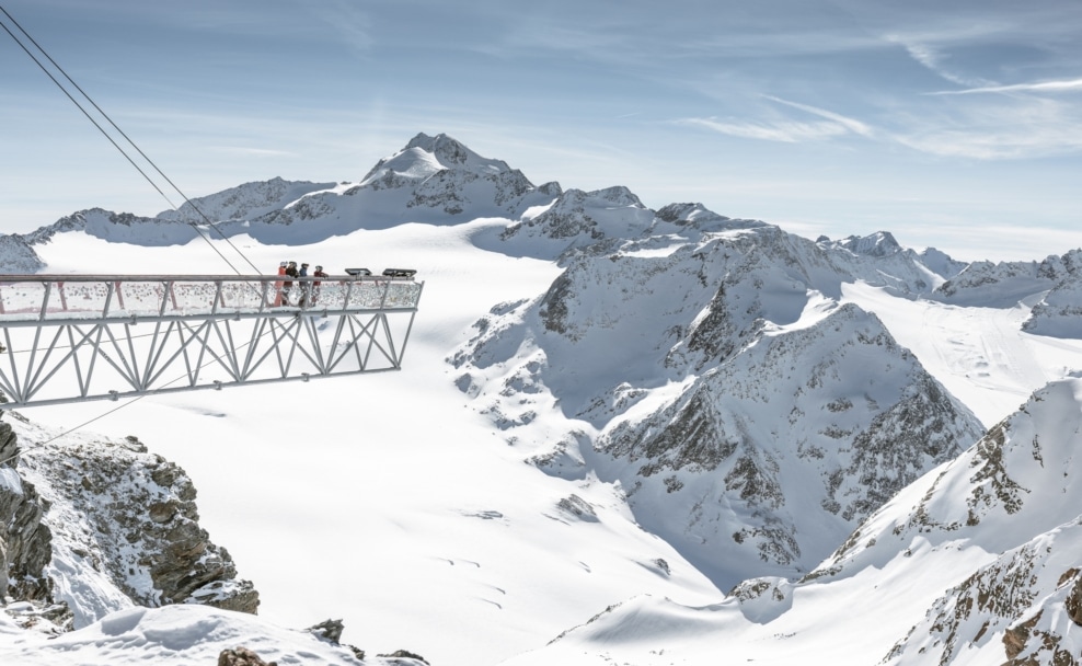 Einzigartiges Erlebnis „BIG 3": Sölden eröffnet drei skitechnisch erschlossene Dreitausender.