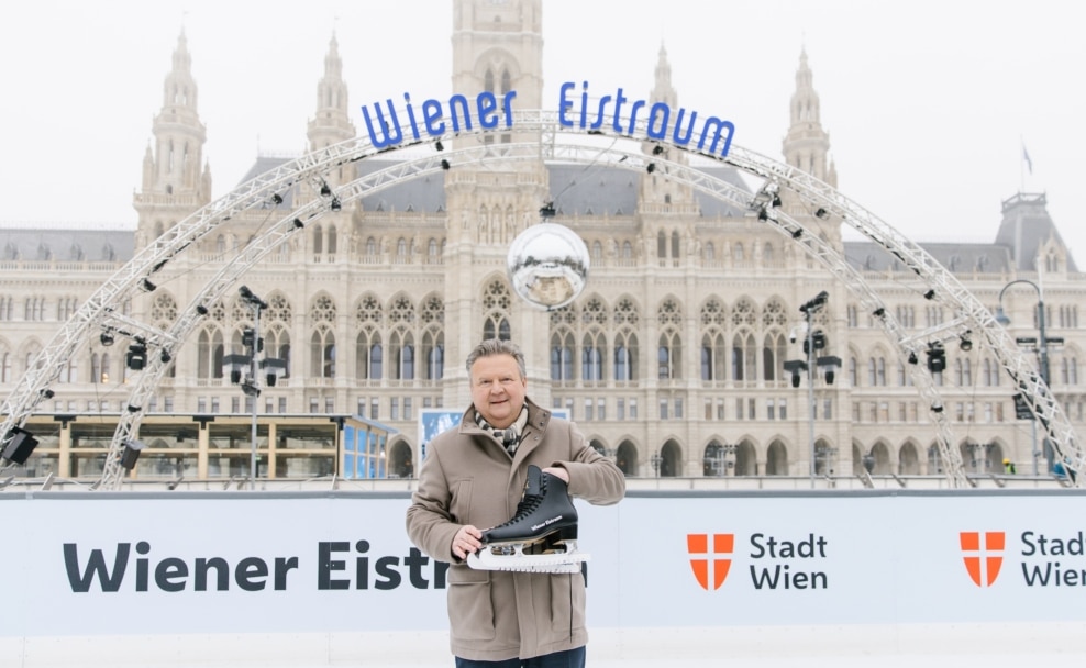 Michael Ludwig zeigte sich bei seinem Besuch beeindruckt von den Aufbauarbeiten.