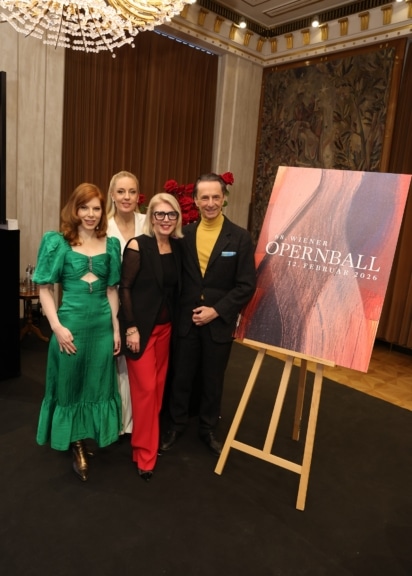 Opernball Pressekonferenz 2026 - Vogl, Klebow,, Seitz, Rainer