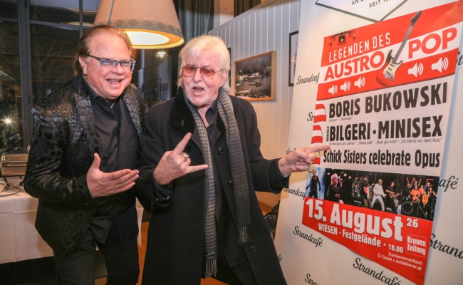 Fest zum 80. Geburtstag von Boris Bukowski | © Lepsi Boris Bukowski feiert 80. Geburtstag mit Freunden im Strandcafé an der Alten Donau.