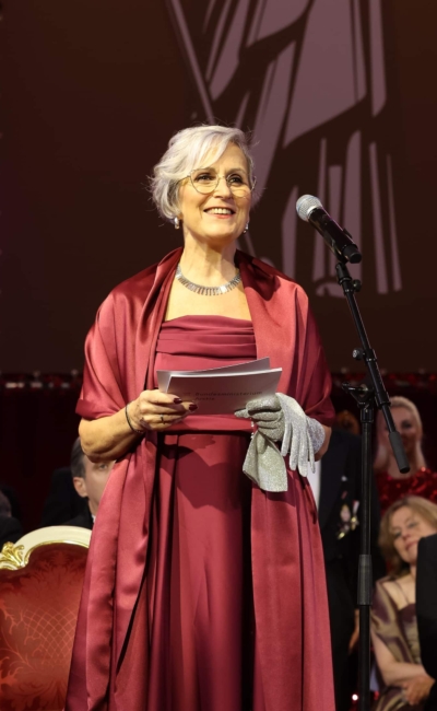 Juristenball 2026 – Sporrer | © Katharina Schiffl Justizministerin Anna Sporrer hielt eine Rede bei der Eröffnung des Juristenballs.