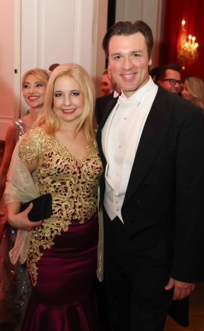 Juristenball 2026 – Schell, Weinhappel | © Katharina Schiffl Iva Schell und Thomas Weinhappel beim Juristenball 2026 in der Wiener Hofburg.