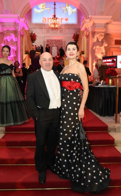 Juristenball 2026 – Kushpler, Bron | © Katharina Schiffl Zoryana Kushpler und Michael Bron beim Juristenball 2026 in der Wiener Hofburg.