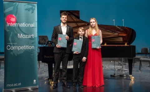 Preisträger des Internationalen Mozartwettbewerbs 2026 in der Sparte Klavier.