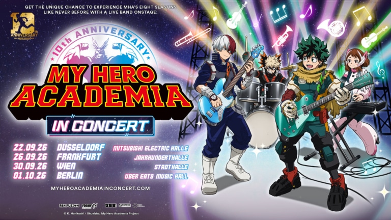 My Hero Academia in Concert Wien am 30. September 2026 in der Wiener Stadthalle.