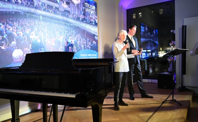 Irmgard Griss und Michael Nemeth bei der Frühlingslounge des Musikvereins Graz in Wien