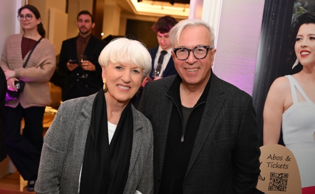 Frühlingslounge des Musikvereins Graz in Wien | © Christian Jobst Maria Rauch-Kallat und Herbert Lippert bei der Frühlingslounge des Musikvereins Graz.