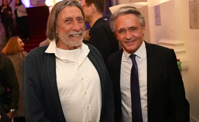 Norbert Blecha und Peter Westenthaler bei ORF-III-Jubiläum Blecha und Westenthaler beim ORF-III-Event