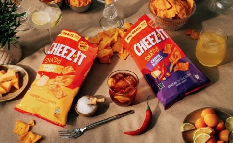 Für den europäischen Markt bringt die Marke eine Variante namens Cheez-It Snap’d in den Handel.