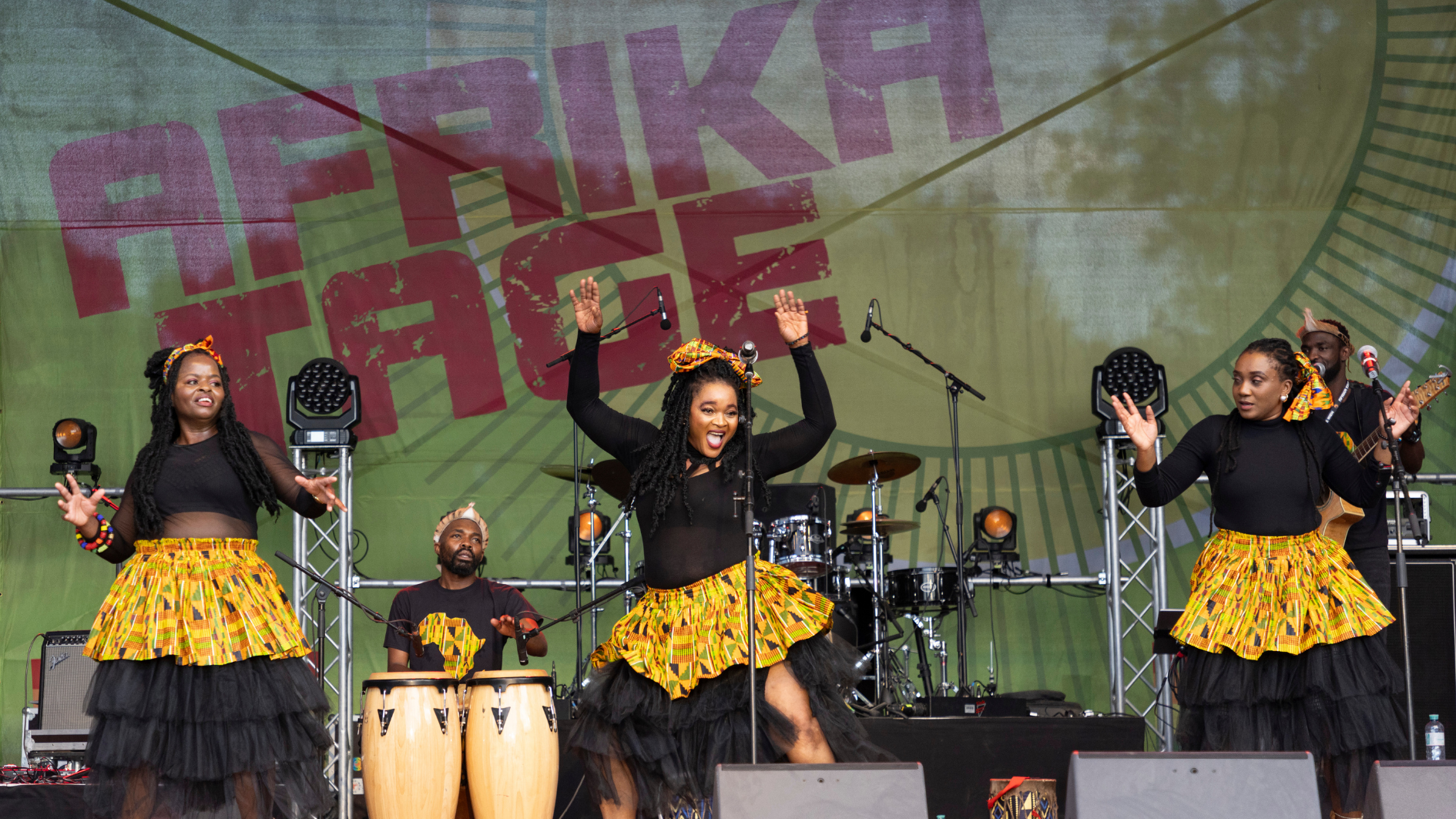 Die Afrika Tage finden jährlich im August auf der Wiener Donauinsel im Bereich Sportinsel statt