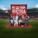 Composing-Sujet der WM-Kampagne „We Are From Austria“ mit symbolischem Team Österreich im Stadion. ORF, Krone und ServusTV begleiten mit dem ÖFB eine gemeinsame Kampagne zur Fußball-WM 2026.
