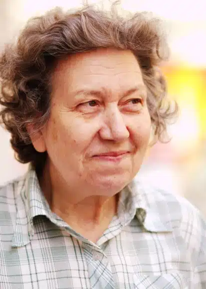 Archivporträt von Ute Bock, Namensgeberin des Bock Preises für ehrenamtliches Engagement von Geflüchteten