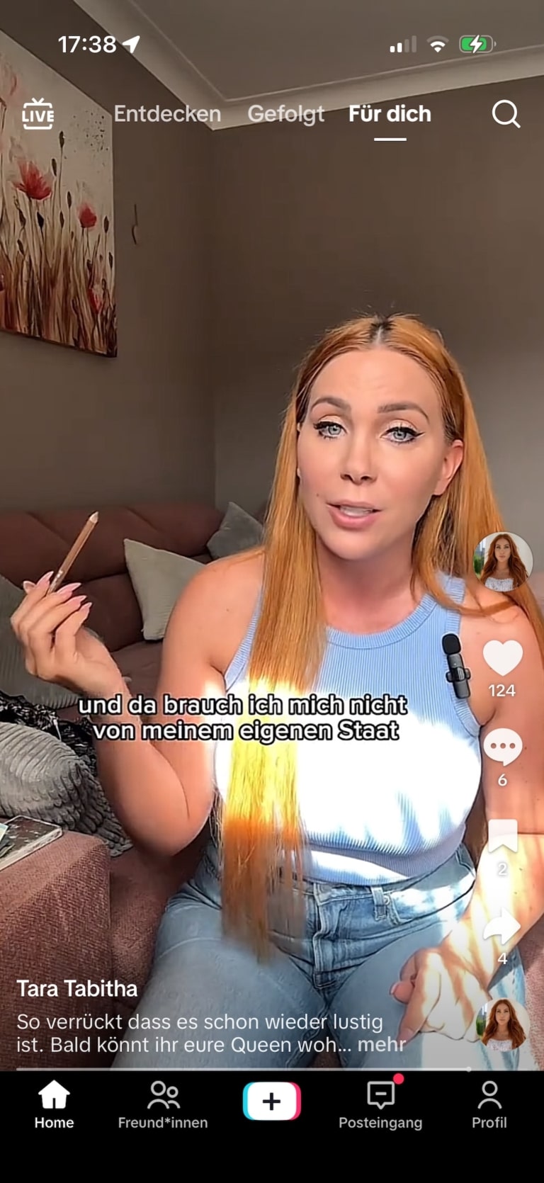Tara Tabitha spricht in TikTok-Video über Kritik am Staat und mögliche Konsequenzen