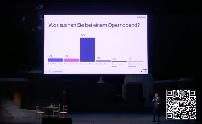 Bogdan Roščić im Rahmen einer Matinee auf der Bühne der Wiener Staatsoper wo er die Spielzeit 2026/27 vorstellt.