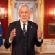 Bundespräsident Alexander Van der Bellen während seiner TV-Rede zum Europatag auf ORF