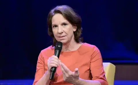 ORF-Auslandskorrespondentin Barbara Wolschek bei einer Diskussion im ORF RadioKulturhaus in Wien