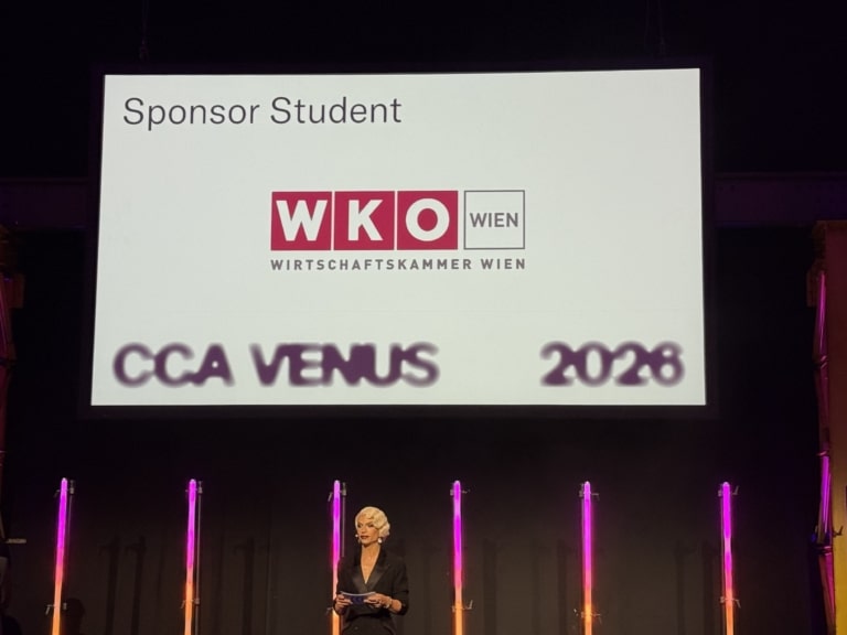 Moderatorin Tamara Mascara bei den CCA Venus Awards 2026 in Wien