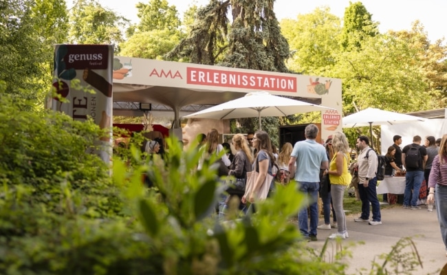 AMA-Erlebnisstation beim GENUSS-FESTIVAL 2026 im Wiener Stadtpark in Wien