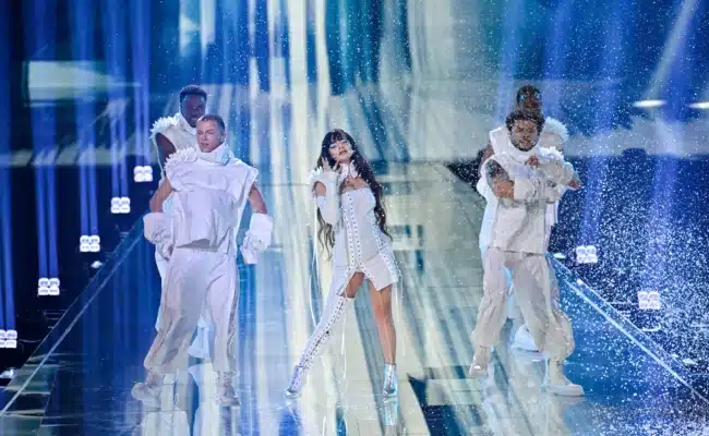 ESSYLA für Belgien während einer Probe des Eurovision Song Contest 2026 in Wien.