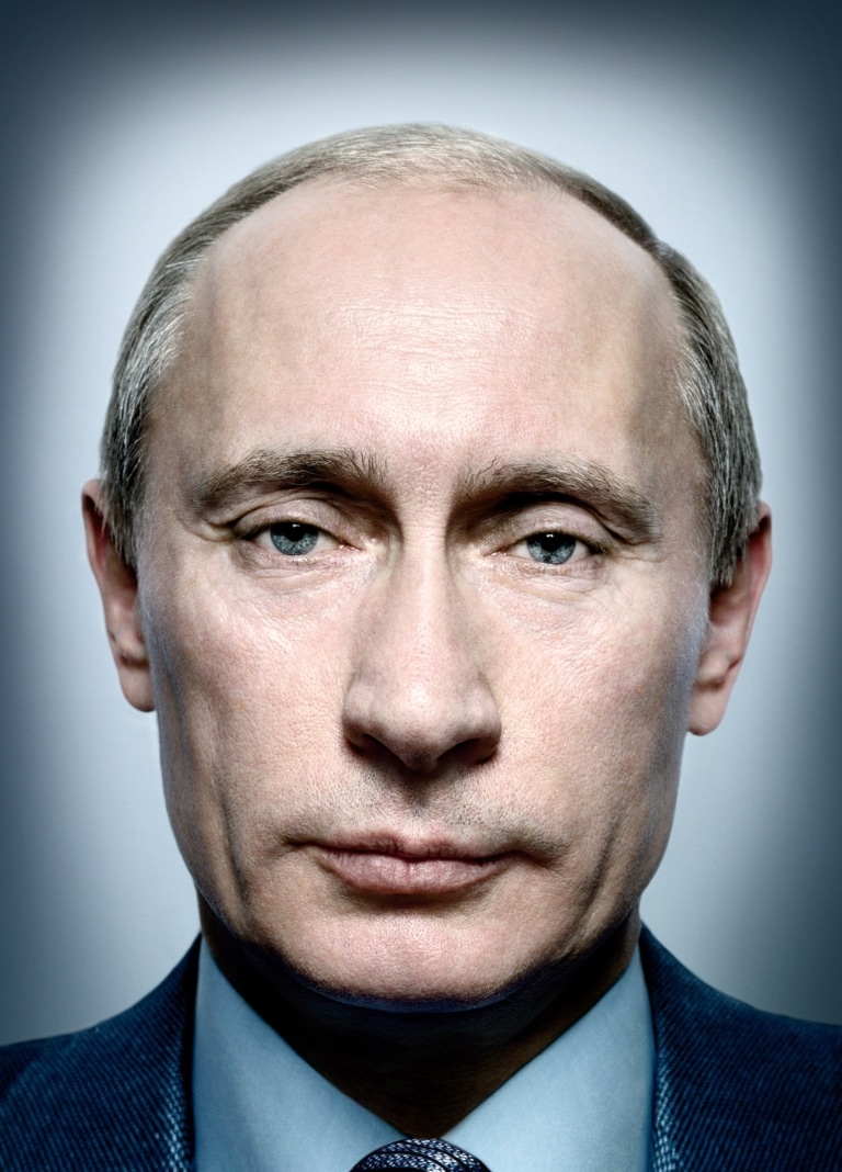 Wladimir Putin in einem Porträt des Fotografen Platon