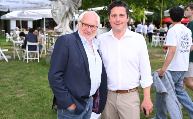Michael Schottenberg und Paul Rittenauer im Palaisgarten Auersperg.