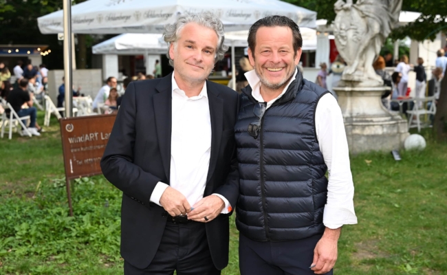 Klingler und Zoubek im Palaisgarten Auersperg Christoph Klingler und Alexander Zoubek im Palaisgarten Auersperg.