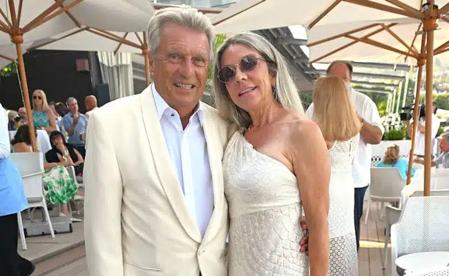 Franz und Daniela Iglauer beim Sommerfest des MYCK MYCK-Vizepräsident Franz Iglauer und Daniela Iglauer beim Sommerfest in Velden