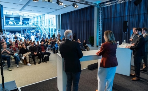 Podiumsdiskussion bei der Gründermesse im Messecongress Graz
