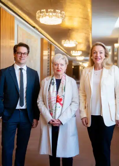 Lukas Crepaz, Karin Bergmann und Kristina Hammer, Direktorium der Salzburger Festspiele 2026.