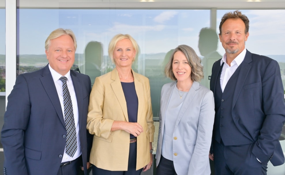 Harald Kräuter, Silvia Lieb, Angelika Simma-Wallinger und Michael Krön im neuen ORF-Direktorium