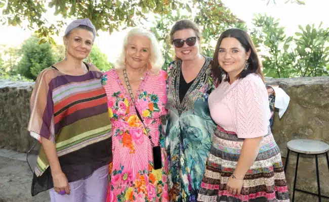 Eva Maria Marold, Marika Lichter, Simone Kopmajer und Isabell Pannagl beim Benefizabend für Wider die Gewalt.