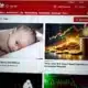 Fotografierte Website der Gratiszeitung „Heute“ mit Logo, Navigation und Werbeanzeigen.