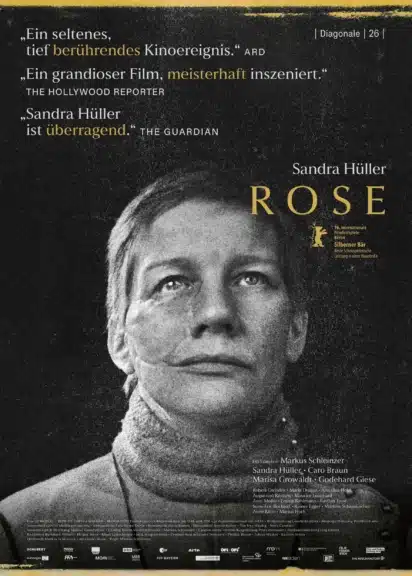 Filmplakat von „Rose“ mit Sandra Hüller in der Titelrolle