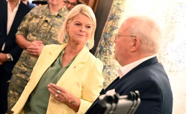 Tanner, Wehrschütz zu Gast bei Ali Rahimi Klaudia Tanner und Christian Wehrschütz beim sicherheitspolitischen Dialog von Ali Rahimi im Palais Széchényi.
