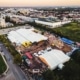 Luftaufnahme der Brunner Wiesn am Campus 21.
