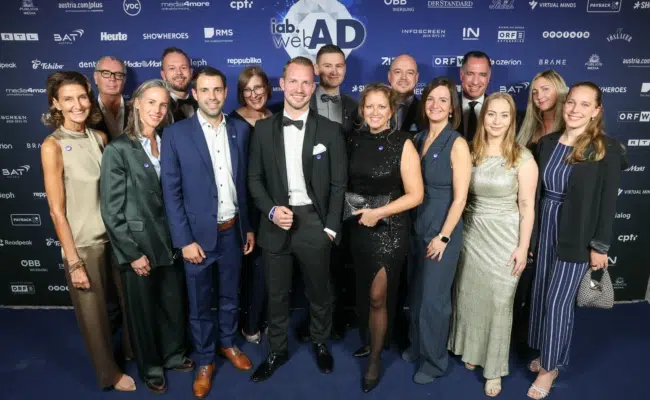 Der Vorstand des iab austria bei der Verleihung 2026.
