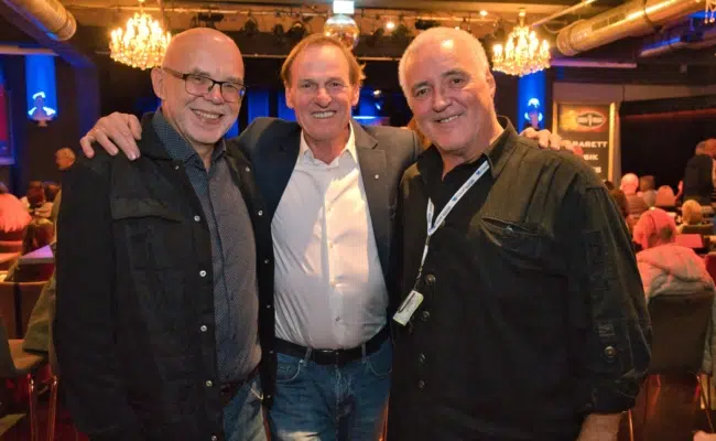 The FreeMenSingers Albumpräsentation im CasaNova Wiedersehen im CasaNova: Mario Rossori, Georg Leitner und Charly Urasch.