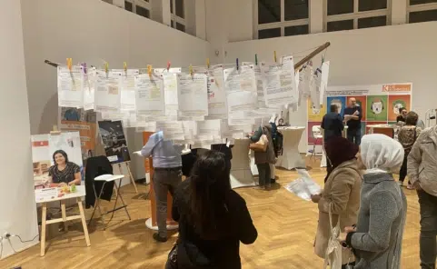 jobtransfair Stand bei der Jobmesse Perspektive 2023 im MAK
